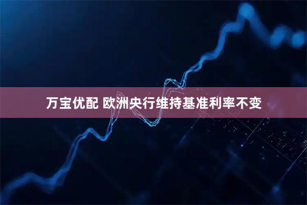 万宝优配 欧洲央行维持基准利率不变