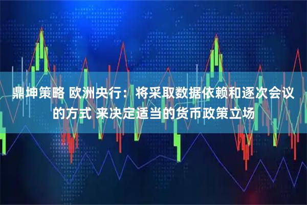鼎坤策略 欧洲央行:将采取数据依赖和逐次会议的方式 来决定适当的货币政策立场